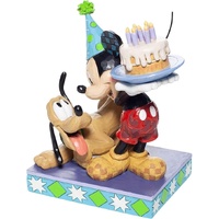 Jim Shore Disney Traditions - Mickey Mouse & Pluto Birthday 90th Anniversary - Happy Birthday Pal!
