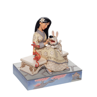 Jim Shore Disney Traditions - Mulan - Honourable Heroine White Woodland 