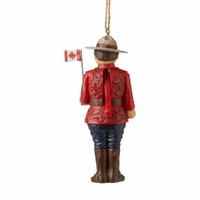 Jim Shore Heartwood Creek Christmas Around The World - Canadian Mountie Nutcracker Hanging Ornament