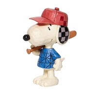 Peanuts by Jim Shore - Snoopy Baseball Mini Figurine