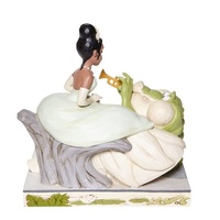 Jim Shore Disney Traditions - The Princess & The Frog Tiana & Louie - Bayou Beauty White Woodland 
