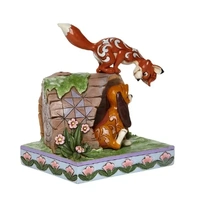 Jim Shore Disney Traditions - The Fox and the Hound on Log - Unlikely Friends