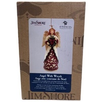 Jim Shore Heartwood Creek - Angel with Wreath Hanging Ornament