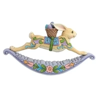 Jim Shore Heartwood Creek Easter - Bunny On Rocker