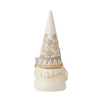 Jim Shore Heartwood Creek White Woodland - Gnome with Owl