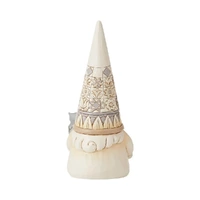 Jim Shore Heartwood Creek White Woodland - Gnome with Owl