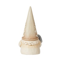 Jim Shore Heartwood Creek White Woodland - Gnome Holding Bunny