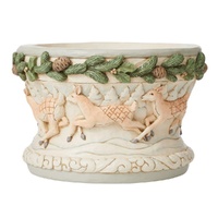 Jim Shore Heartwood Creek White Woodland - Deer Bowl