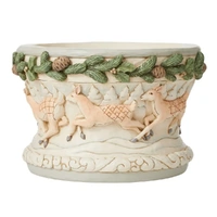 Jim Shore Heartwood Creek White Woodland - Deer Bowl