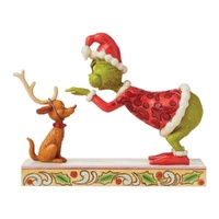 Dr Seuss The Grinch by Jim Shore - Grinch Patting Max