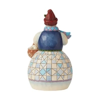 Jim Shore Heartwood Creek - Snowman With Basket of Snowballs