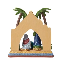 Jim Shore Heartwood Creek - Holy Family With Stable Set of 4 Limited Edition 46cm