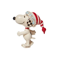 Peanuts by Jim Shore - Snoopy With Red & White Hat Mini Figurine