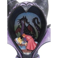 Jim Shore Disney Traditions - Sleeping Beauty Maleficent Headdress Scene - True Loves Kiss