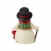 Jim Shore Heartwood Creek - Snowman With Long Scarf Mini Figurine