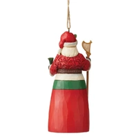 Jim Shore Heartwood Creek Christmas Around The World - Welsh Santa Hanging Ornament