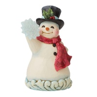 Jim Shore Heartwood Creek Winter Wonderland - Snowman with Snowflake