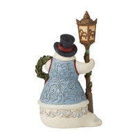 Jim Shore Heartwood Creek Victorian - Snowman with Lamp Post