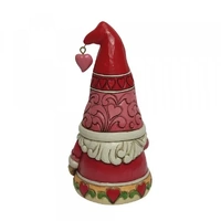 Jim Shore Heartwood Creek Gnomes - Love Gnome With Red Hearts Hat