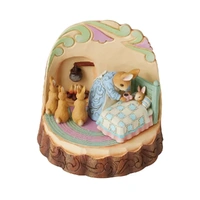 Beatrix Potter by Jim Shore - Mrs Rabbit and Bunnies Carved By Heart - One Tablespoonful To Be Taken