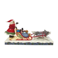 Jim Shore Heartwood Creek - Santa Dog Sledding