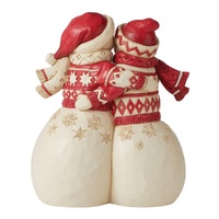 Jim Shore Heartwood Creek Nordic Noel - Snowman Couple