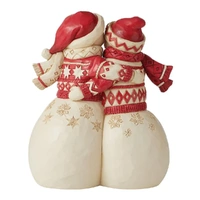 Jim Shore Heartwood Creek Nordic Noel - Snowman Couple