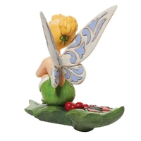 Jim Shore Disney Traditions - Tinkerbell Christmas - Sitting On Holly
