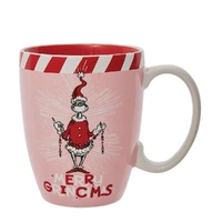 Dept 56 - Grinch Pink Merry Grinchmas Mug