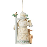 Jim Shore Heartwood Creek White Woodland - 2022 Santa Hanging Ornament
