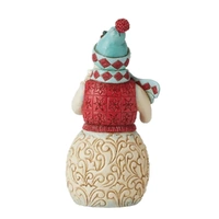 Jim Shore Heartwood Creek Winter Wonderland - Snowman Sledding