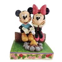Jim Shore Disney Traditions - Mickey And Minnie Campfire - Sweetheart Campfire