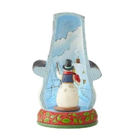 Jim Shore Heartwood Creek - LED Snowman in Hat Rotator