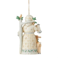 Jim Shore Heartwood Creek White Woodland - Santa Noel Hanging Ornament