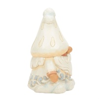 Jim Shore Heartwood Creek Gnomes - White Woodland With Mushroom Hat