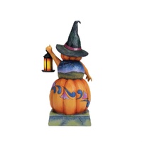 Jim Shore Heartwood Creek Halloween - Stacked Pumpkin Witch