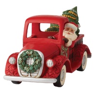 Jim Shore Heartwood Creek Highland Glen - Santa In Truck