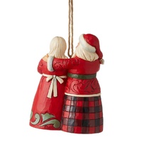 Jim Shore Heartwood Creek Highland Glen - Santa & Mrs. Claus Hanging Ornament