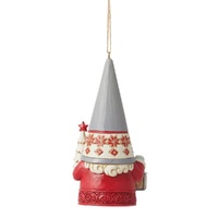 Jim Shore Heartwood Creek Nordic Noel - Gnome with Tree Hanging Ornament