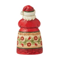 Jim Shore Heartwood Creek - Mini Santa Holding Heart