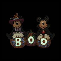 Jim Shore Disney Traditions - Mickey And Minnie Halloween - Cutest Pumpkins in the Patch
