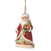 Jim Shore Heartwood Creek Worldwide Event Santa - Santa with Pear Tree Hanging Ornament