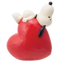 Peanuts by Jim Shore - Snoopy Laying On Heart