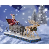 Jim Shore Disney Traditions - Nightmare Before Christmas 30th Anniversary - Jack Skeleton Sleigh