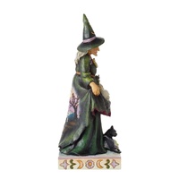 Jim Shore Heartwood Creek Halloween - Scary Witch with Skulls Skirt