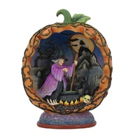 Jim Shore Heartwood Creek Halloween - Witch LED Diorama Pumpkin