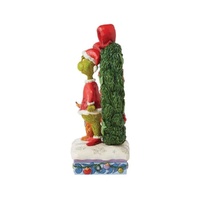 Dr Seuss The Grinch by Jim Shore - Grinch & Max in Wreath Light Up Figurine