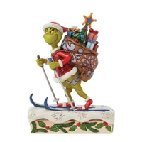 Dr Seuss The Grinch by Jim Shore - Grinch Skiing