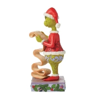 Dr Seuss The Grinch by Jim Shore - Grinch Holding Naughty/Nice List