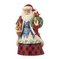 Jim Shore Heartwood Creek Highland Glen - Santa with Birdhouse